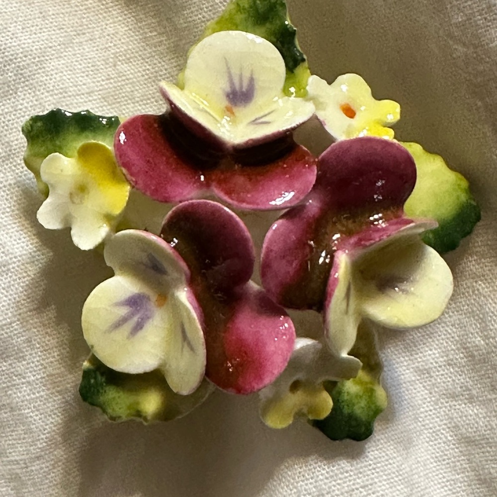Vintage English Royal Adderly Floral Brooch